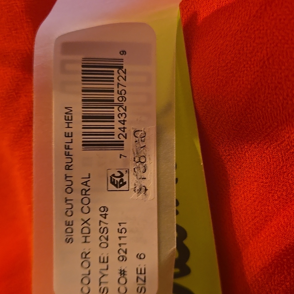 Sam Edelman Side Cut Out Ruffle Hem Dress NWT - Picture 5 of 6